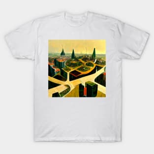 Eco friendly futuristic city T-Shirt